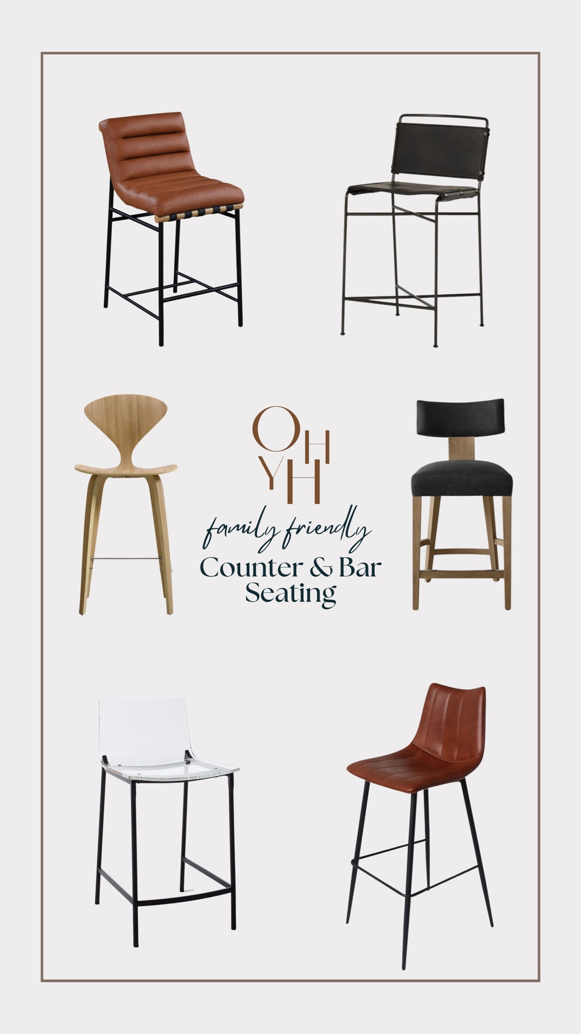 Classy, easy to clean family friendly bar and counter seating!

#LTKFind #LTKfamily #LTKhome