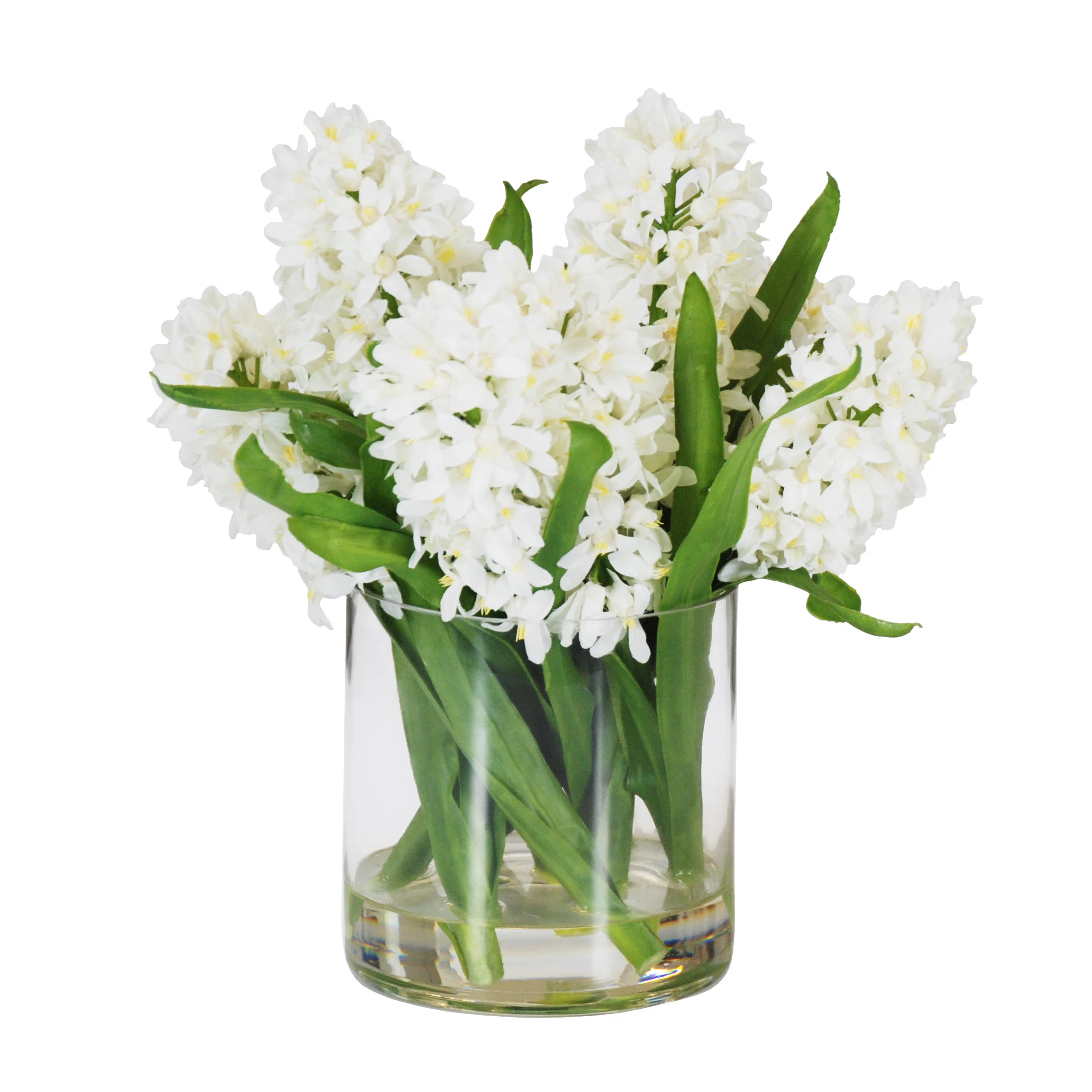Hyacinths Arrangement in Vase | Wayfair North America
