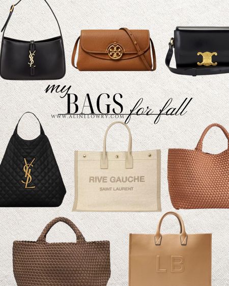 My favorite bags for this fall. Totes, shoulder bags, clutches, designer bags, crossbody bags. 

#LTKSeasonal #LTKitbag #LTKover40