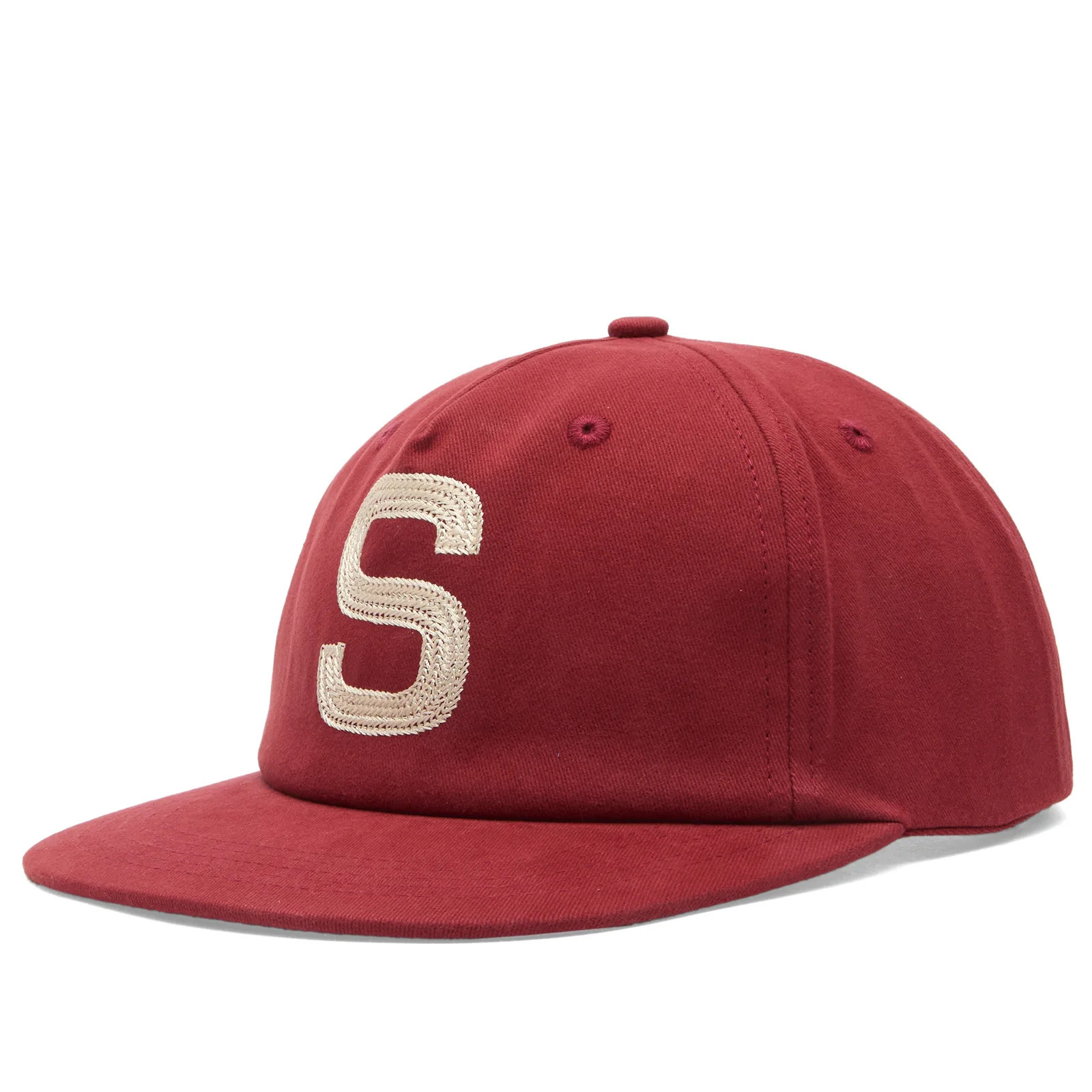 House Of Sunny Women's Chain Stitch Emblem Cap Ruby Red | END. Clothing