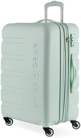 SwissGear 7366 Signature Hardside Expandable Luggage with Spinner Wheels, TSA Lock, Clearly Aqua,... | Amazon (US)
