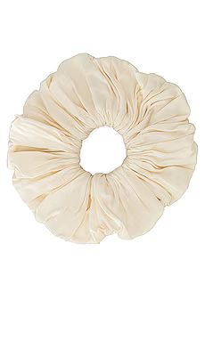 Privacy Please Satin Scrunchie in Ivory from Revolve.com | Revolve Clothing (Global)