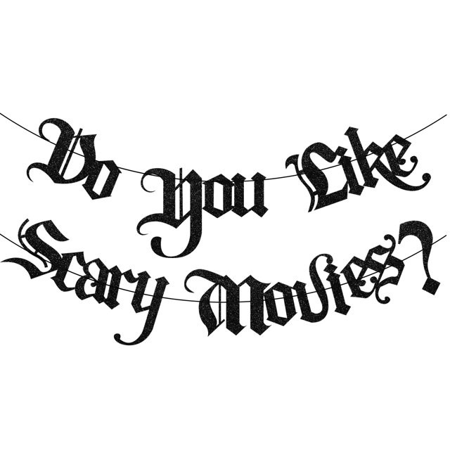 Do You Like Scary Movies Banner, Gothic Bride or Die Bachelorette Party Decorations, Black Rip Si... | Walmart (US)