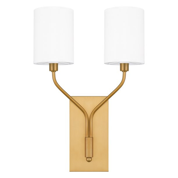 Ashley Harbour Granville 2-Light Aged Brass Wall Sconce - Walmart.com | Walmart (US)