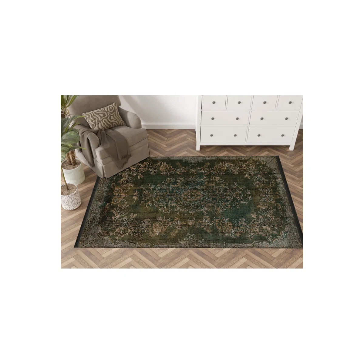 The Mira Rug combines style and durability, featuring 85% polypropylene and 15% cotton with a 0.5... | Wayfair North America