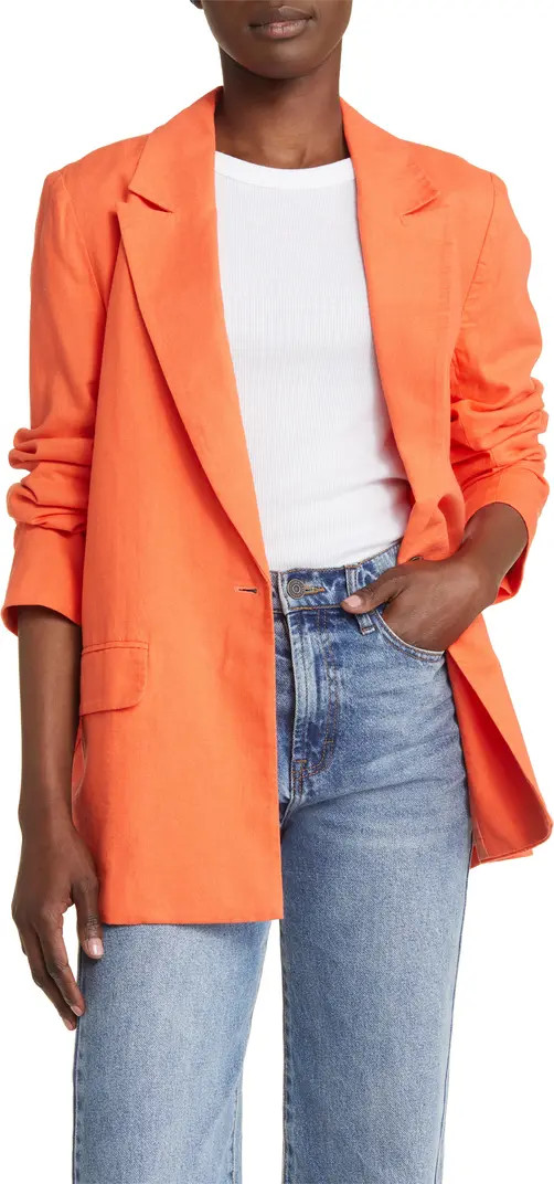 Linen Blend Blazer | Nordstrom