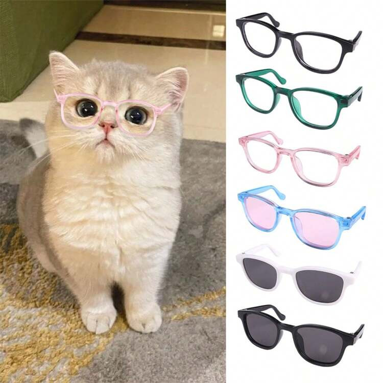 1pc Fashion Pet Sunglasses For Dogs And Cats, Cool Photography Accessories, Windproof And Sunproof, Personalized Pet Glasses | SHEIN
