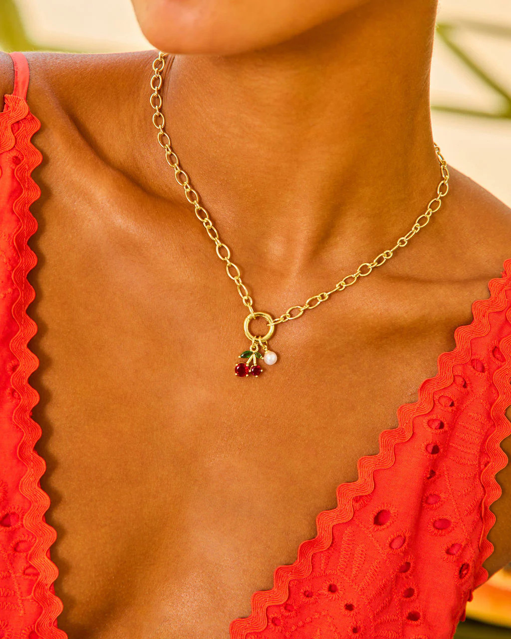 Sweet Glow Cherry Pendant Necklace | VICI