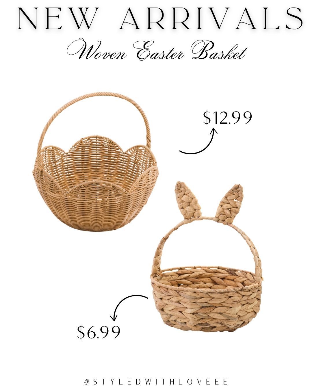Cute Woven Baskets For Easter.
Shop Now!


Follow me @styledwithlovee For More Like This!XO 

 #easter #baskets #new
