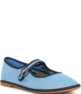 Eda Denim Mary Jane Flats | Dillard's