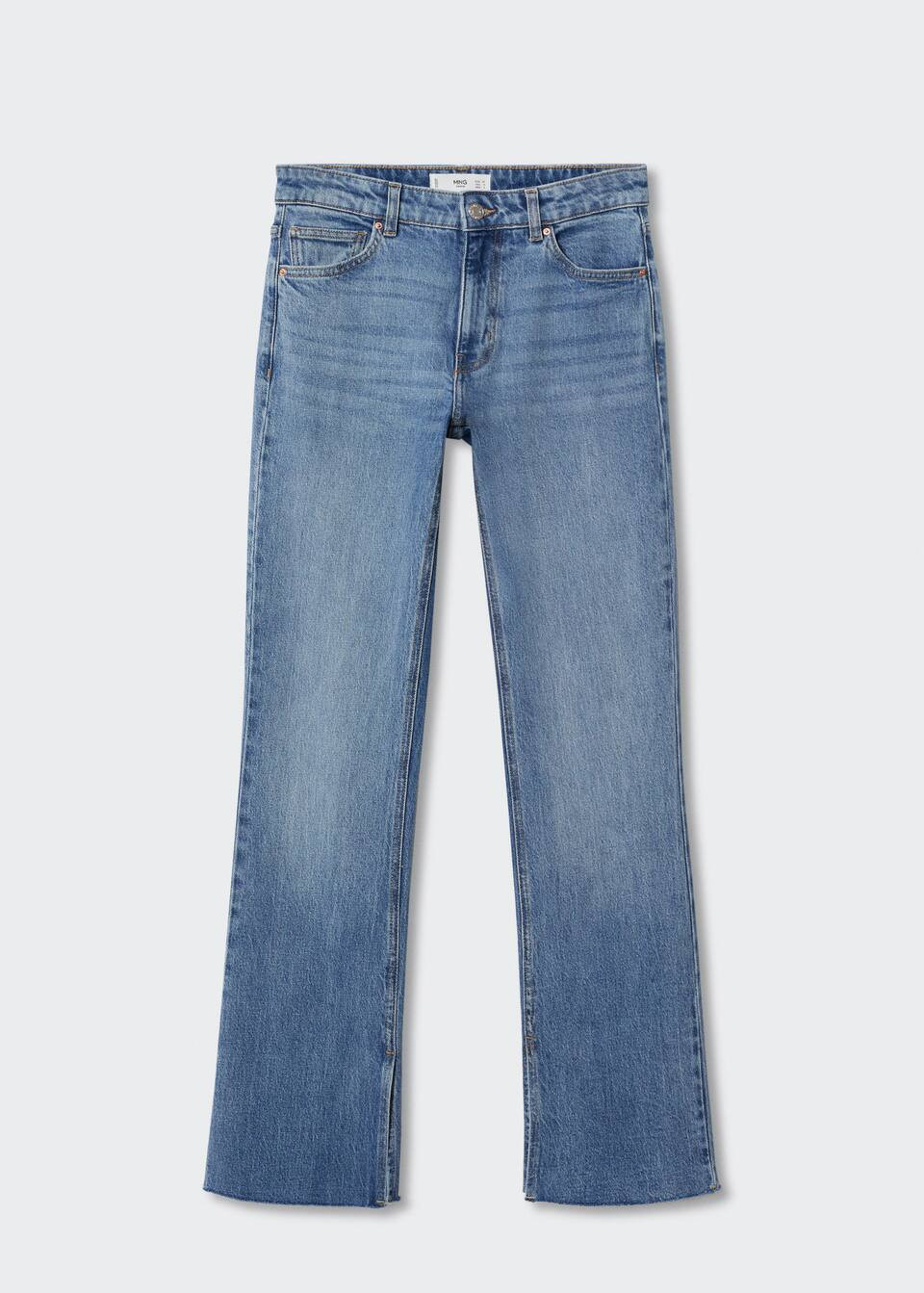 Mid-rise straight jeans -  Women | Mango USA | MANGO (US)