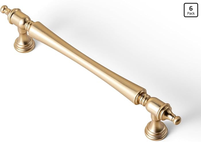 Goo-Ki Champagne Bronze Cabinet Pulls (6 Pack) – 5 Inch C-C Elegant Modern Farmhouse Hardware f... | Amazon (US)