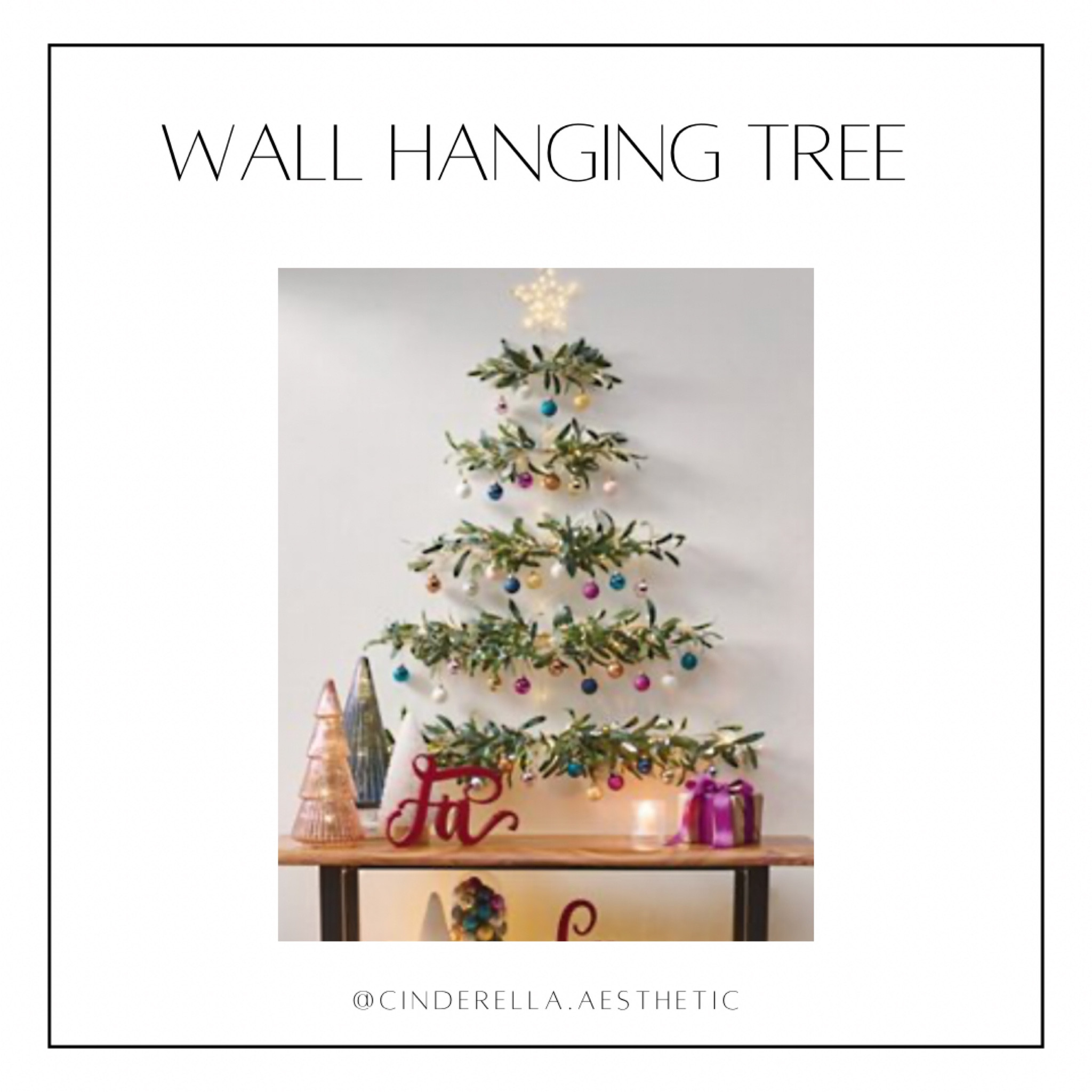 Pre lit deals wall christmas tree