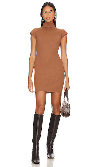 Rumi Mini Sweater Dress in Cafe | Revolve Clothing (Global)