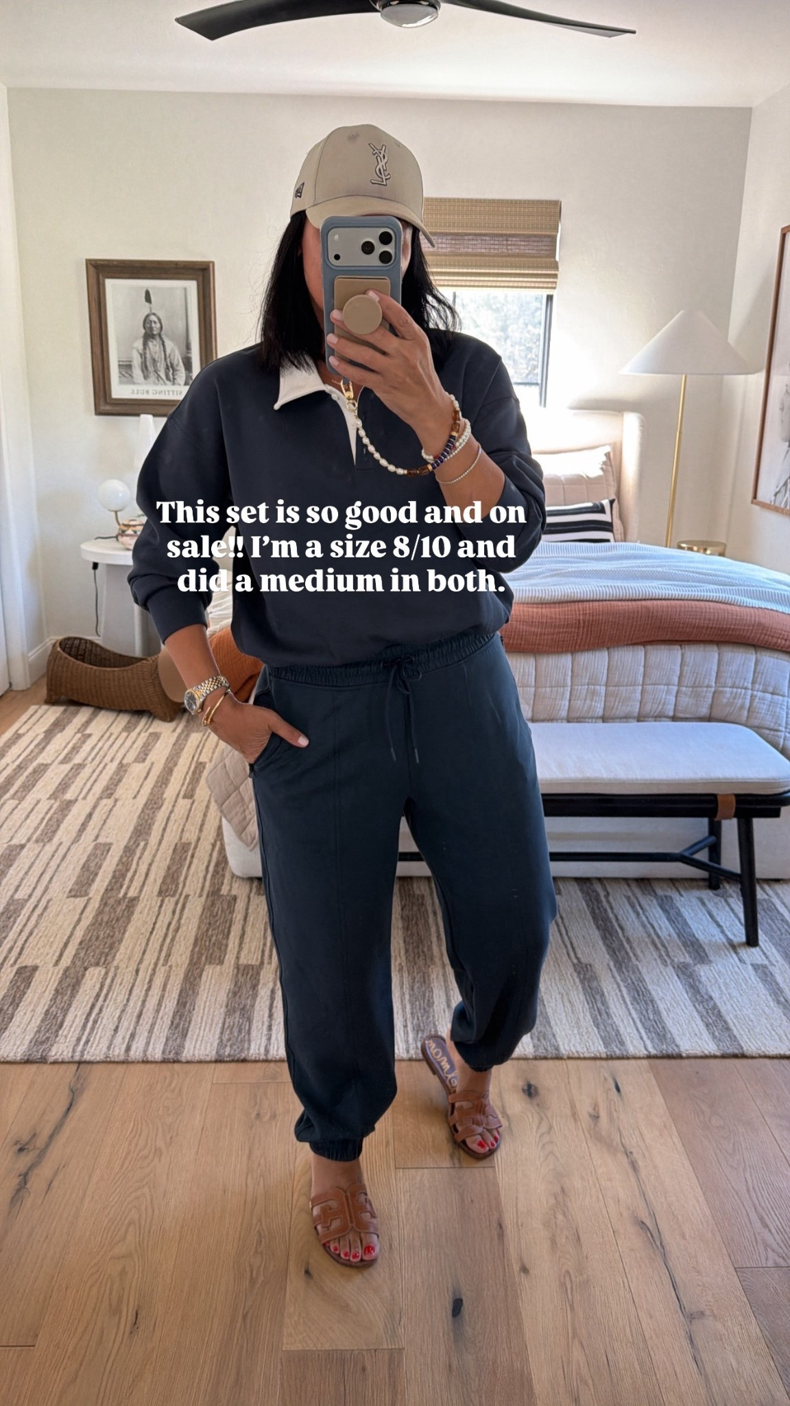 Love this set! So soft and on sale! I’m a size 8/10 and did a medium in both. 

#LTKOver40 #LTKSaleAlert #LTKActive