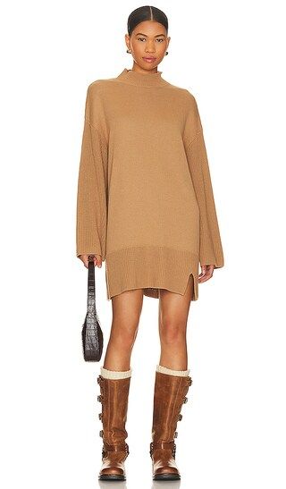 Lacy Dress in Camel | Revolve Clothing (Global)
