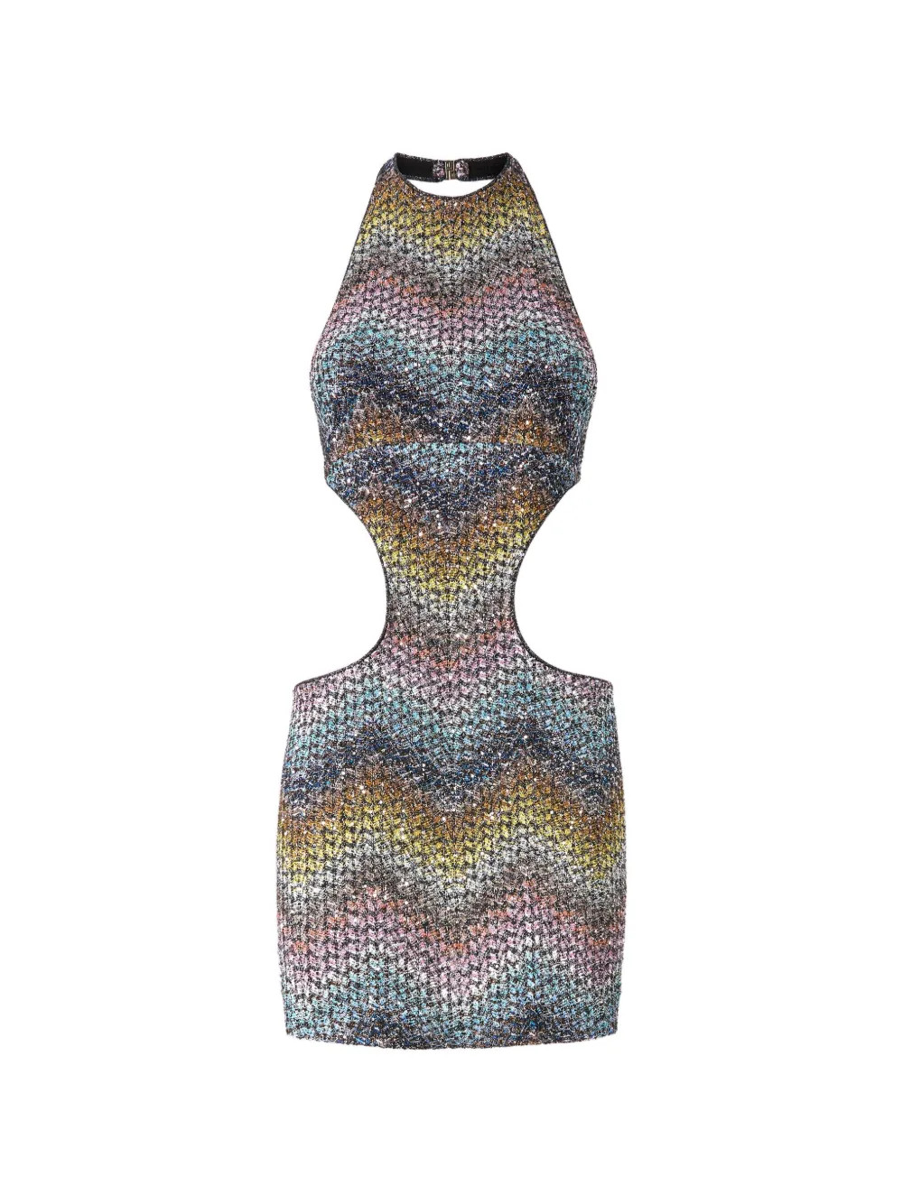 cut-out knitted mini dress | Farfetch Global