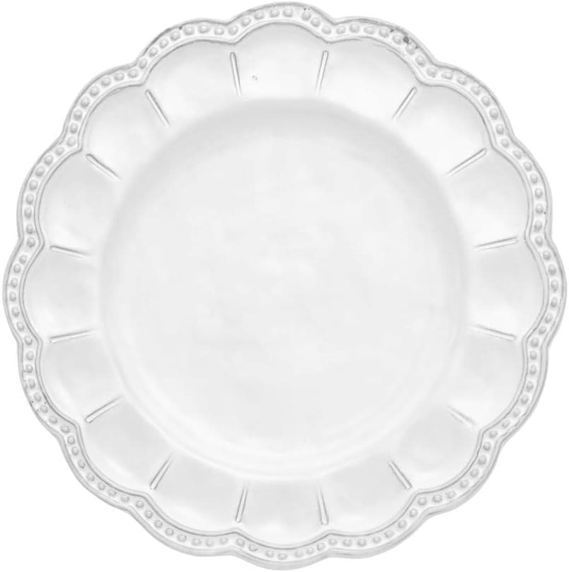 Arte Italica Bella Bianca Beaded Salad Plate | Amazon (US)
