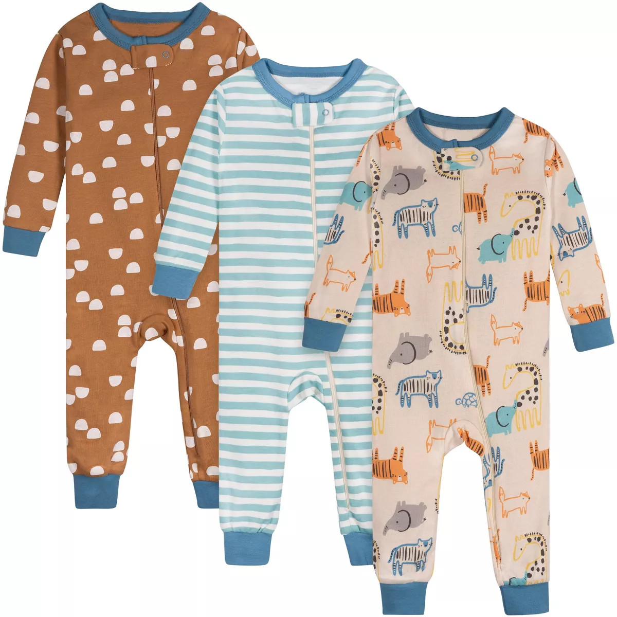 Onesies Brand Baby Boys' 3-Pack Footless Unionsuits | Target