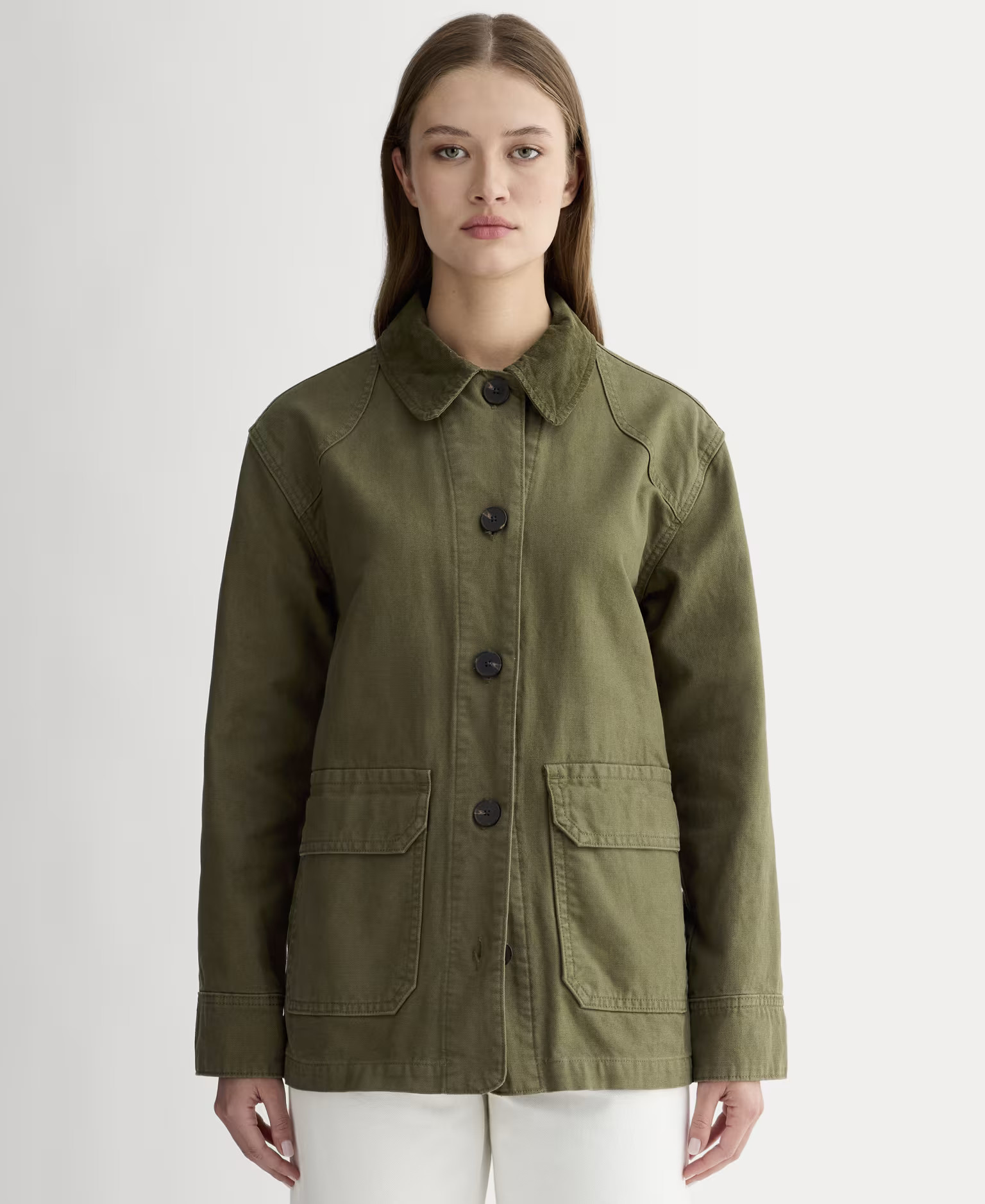 Women's Barn Jacket by Everlane in Olive, Size XS | Everlane