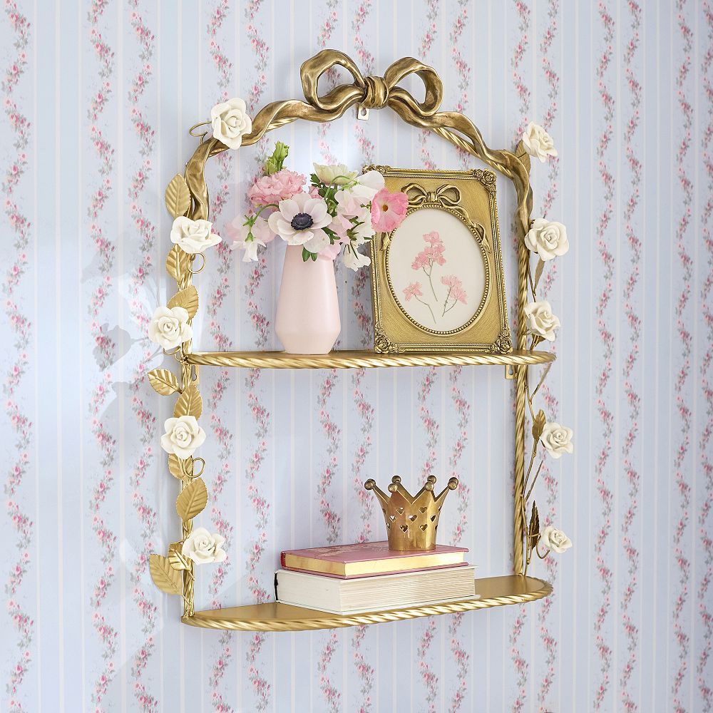 LoveShackFancy Bouquet 2-Tier Bookcase (24.5"x26.5") | Pottery Barn Teen
