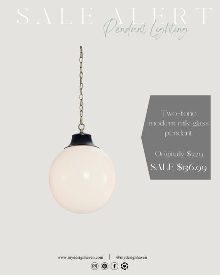 In search of a pendant light that is affordable and stylish? I found the perfect one that’s just under $140!! This versatile style milk glass pendant can be used in many different areas of your home as well as with many different style types. Definitely one to have, especially for this price! 

#LTKsalealert #LTKhome #LTKstyletip