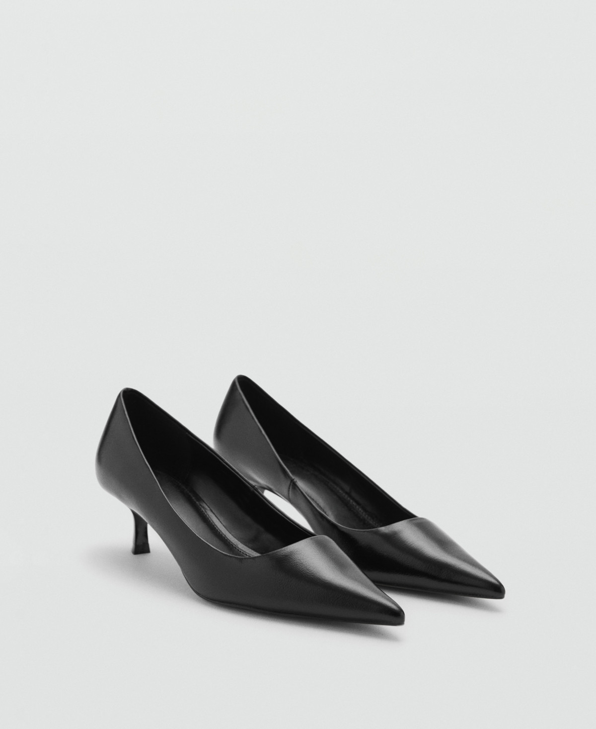 Mango Women's Kitten Heel Shoes - Black | Macy's