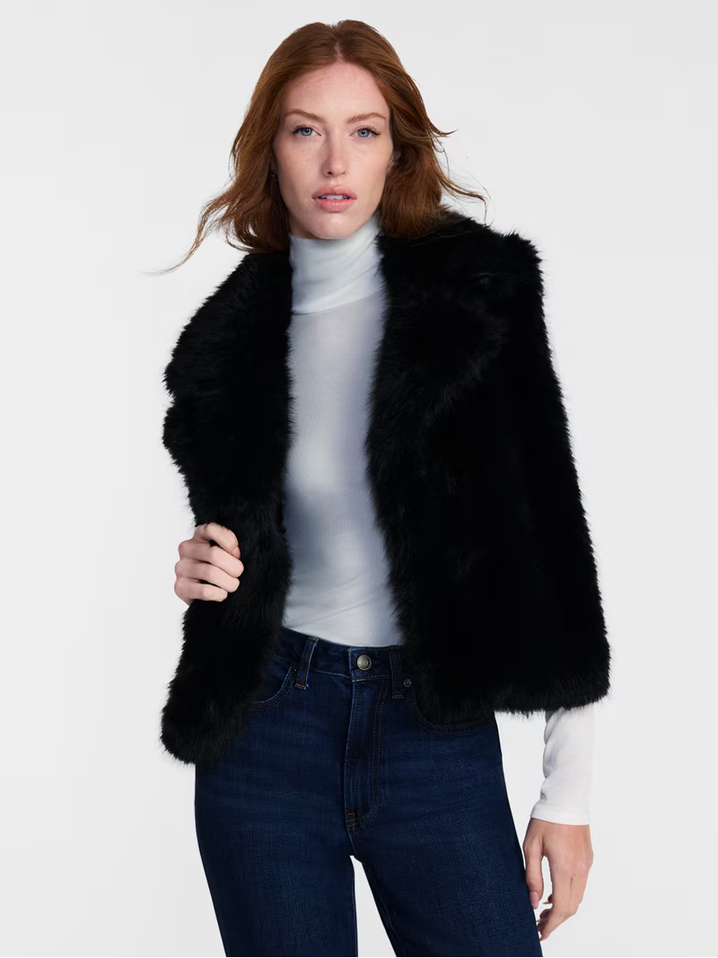 Scenario Women's Faux Fur Vest, Sizes S-3X | Walmart (US)