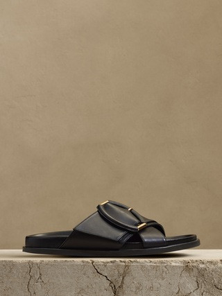 Ravello Leather Slide | Banana Republic (US)