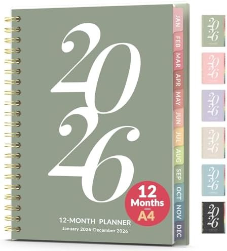 Forvencer 2026 Planner Weekly and Monthly, Jan - Dec 2026, 8.5” x 11”, Large Agenda Planner f... | Amazon (US)