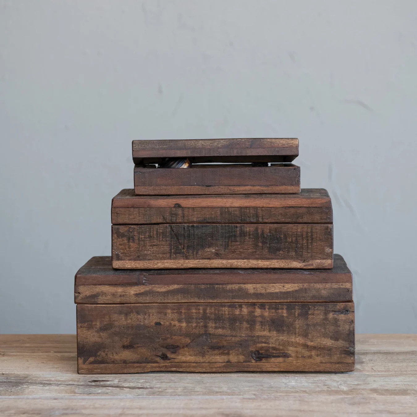 Reclaimed Wood Boxes | By Luxe B Co. | luxe bCO