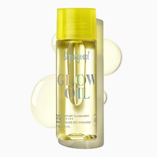Supergoop! Glow Oil - SPF 50 PA++++ Vitamin E Body Oil + Broad Spectrum Sunscreen Protection - Wi... | Amazon (US)