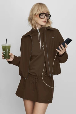 Best Bet Full Zip Jacket - Espresso | Alo Yoga