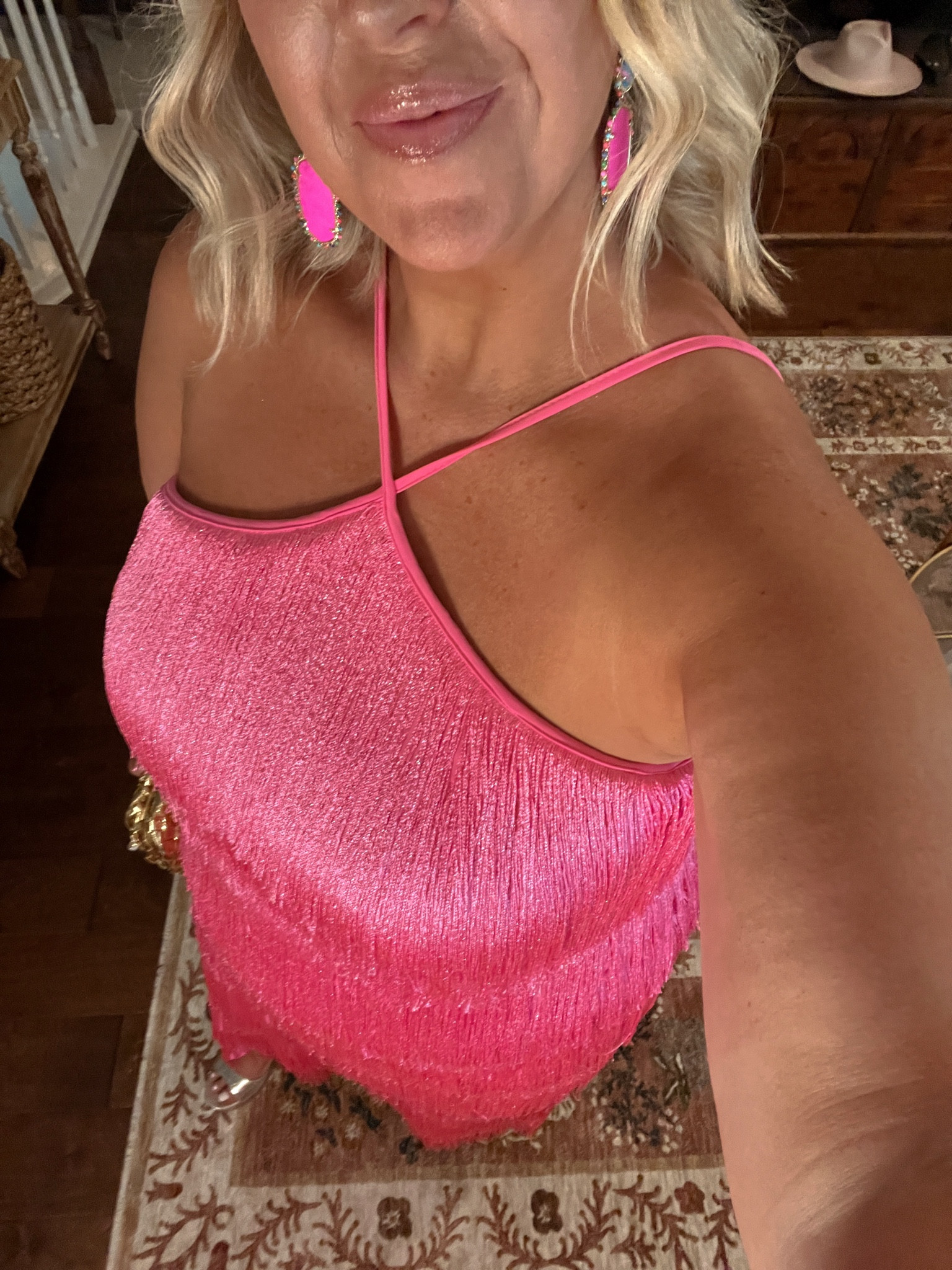 Hot pink fringe?! Always a yes 🩷🩷

#LTKSeasonal #LTKParties #LTKPlusSize