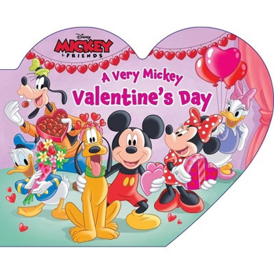 Disney Mickey & Friends: A Very Mickey Valentine's Day - (Shaped Board Books) by  Dienesa Le (Board Book) | Target