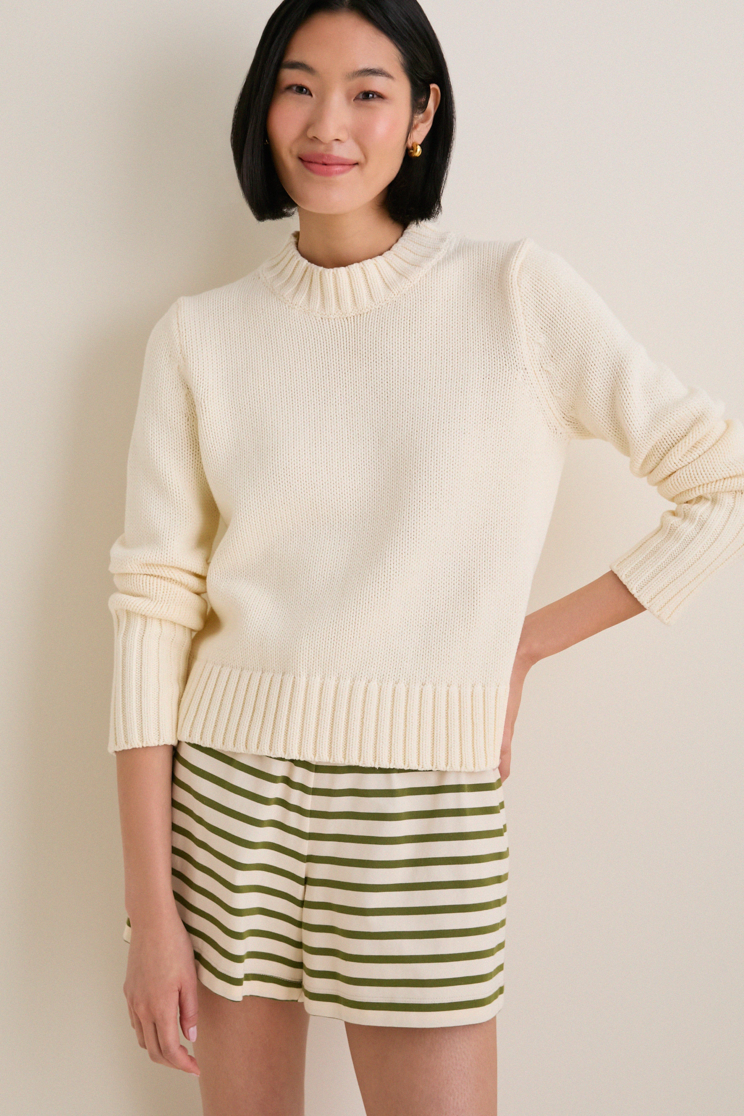 Ivory Cotton William Crewneck | Tuckernuck (US)