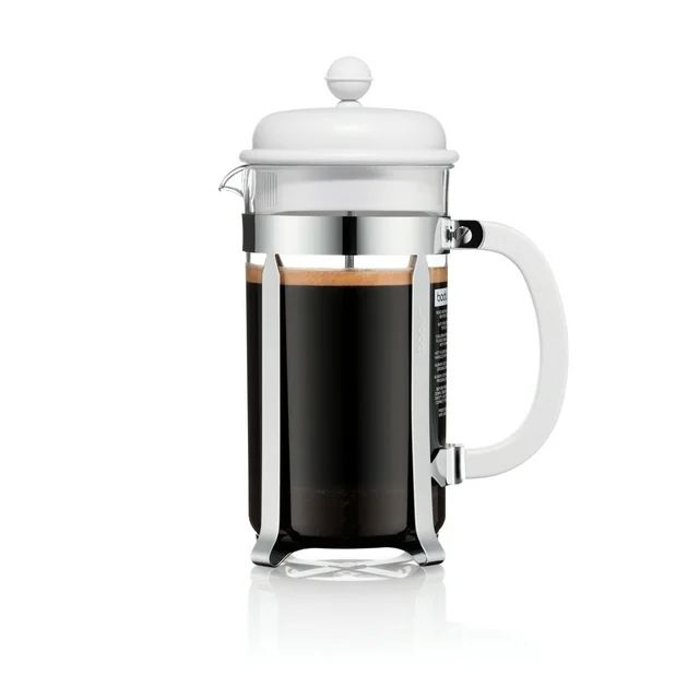 Bodum 34oz Caffettiera French Press Coffeemaker, Plastic, White | Walmart (US)