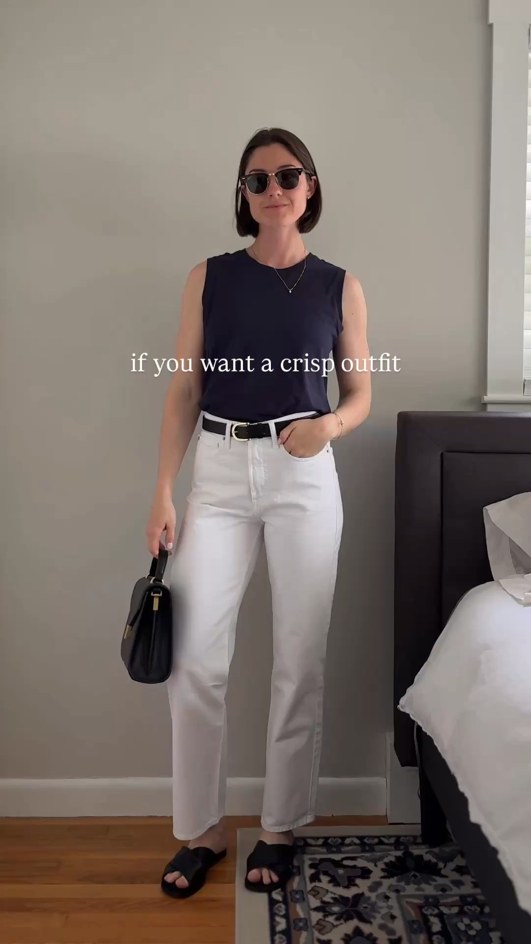 Loving these white pants from @Quince these are a size 26 and a 28 inch inseam and they fit true to size and are so comfy! The perfect pair for spring 🤍

#LTKmomlife #LTKgrwm #LTKootd