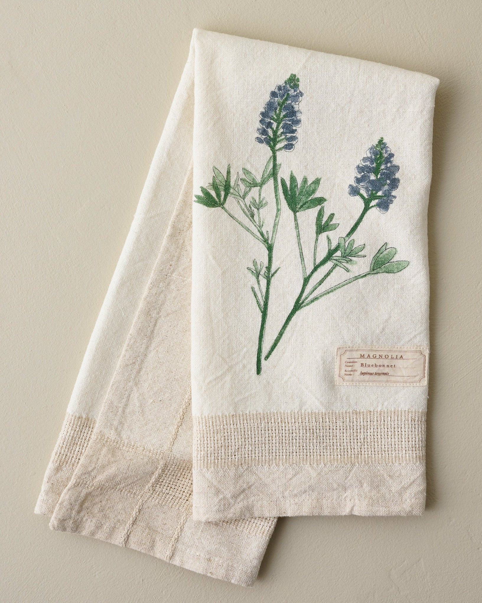 Magnolia Bluebonnet Garden Tea Towel | Magnolia