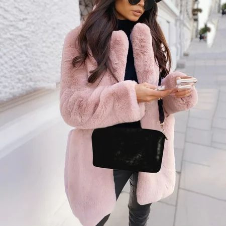 Aayomet Coat Women Wool Cashmere Fuzzy Teddy Coat Oversized Women Fur-Effect Winter Shearling Jacket | Walmart (US)