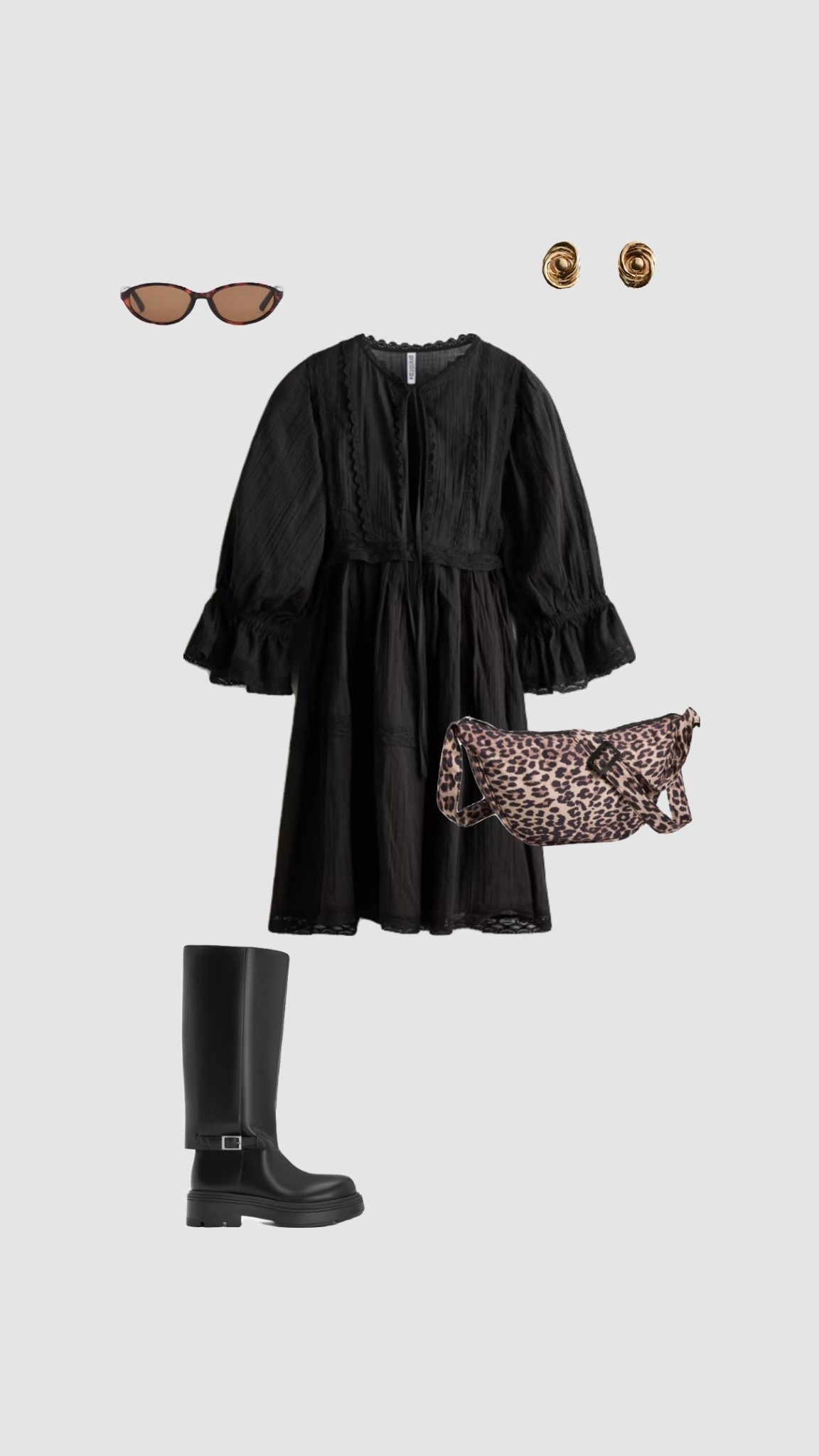 Get 15% off Charles & Keith with code COMAMBW15JESSIE  ✨ (must be logged into your account for the discount to apply) 

Grey Cotton Lace Trimmed Dress, Black Knee High Boots & Leopard Print Crossbody Spring - Summer Coachella Festival Outfit 🎡🎪

This dress also comes in white!

#coachellaoutfit #festivaloutfit #festivaloutfits #springoutfit #glastonburyfestival festival season glasto outfits Glastonbury festival holiday outfit Ibiza holiday outfits party vacation beach outfits spring dresses 2026 city break euro Europe summer Easter dresses •

#LTKpartywear #LTKuk #LTKspring