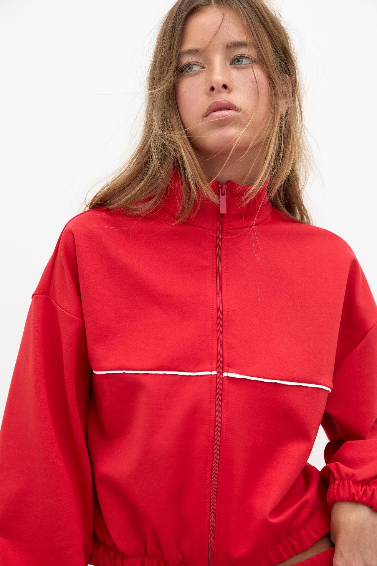 Veste survêtement rouge | PULL and BEAR FR