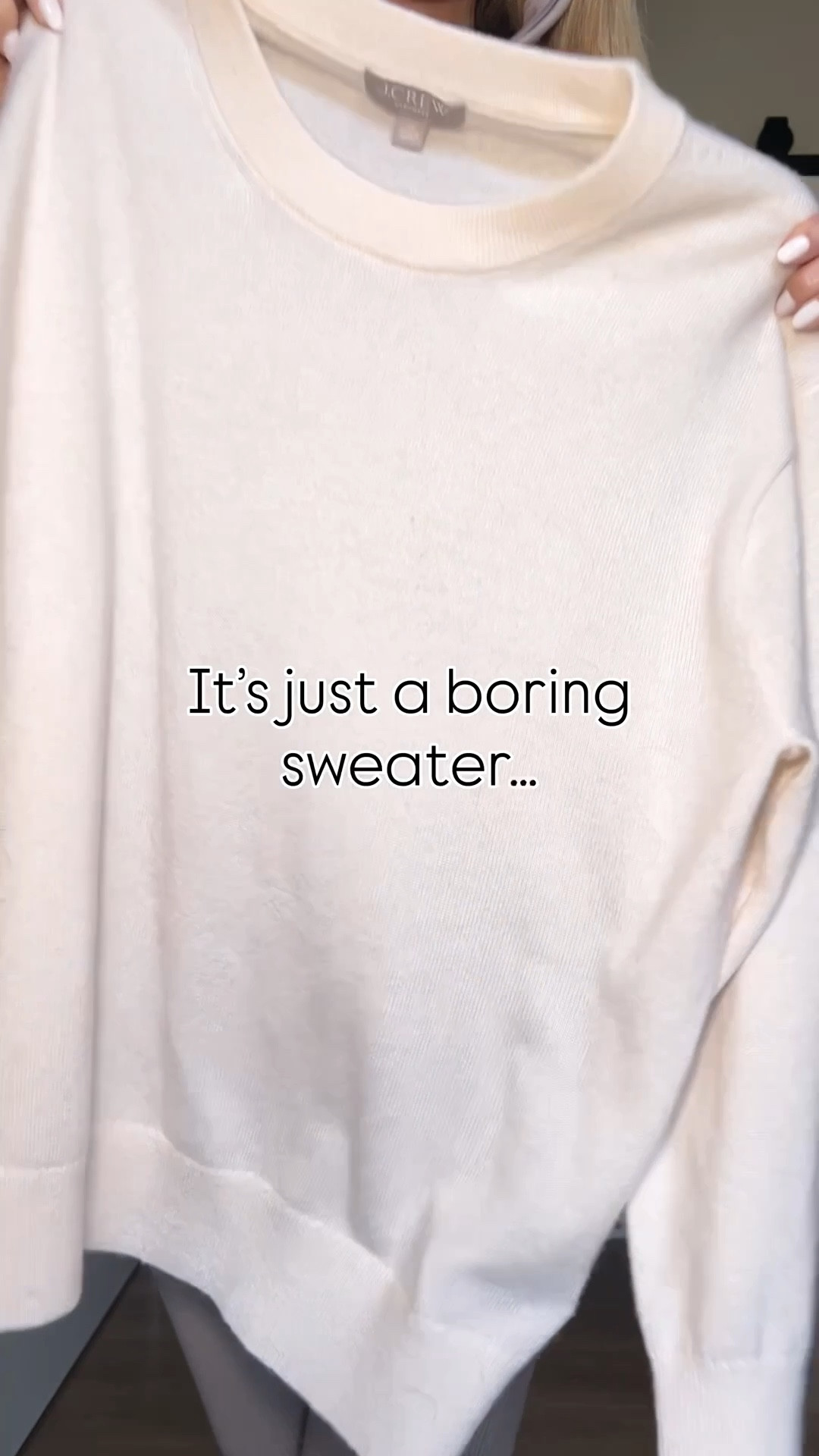 Just a boring sweater? Think again! Three ways to wear cream cashmere. Relaxed fit great for layering. 

#waystowear 

#LTKootd