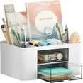 Marbrasse Pen Organizer with 2 Drawer, Multi-Functional Pencil Holder for Desk, Desk Organizers a... | Walmart (US)
