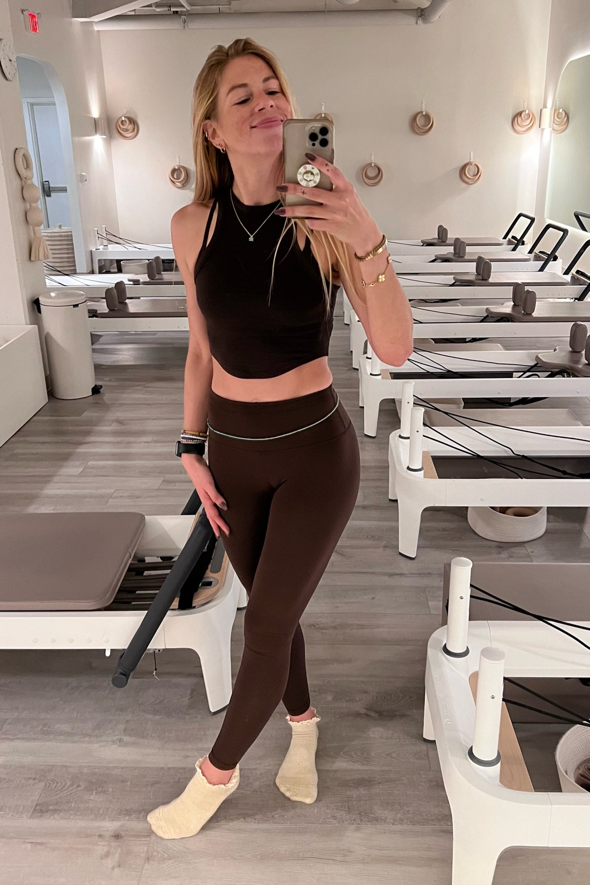 Just can’t get enough of the espresso color, and these socks with the lacy ankle are healing my inner child. Grip socks are move active 

#LTKstyletip #LTKfitness