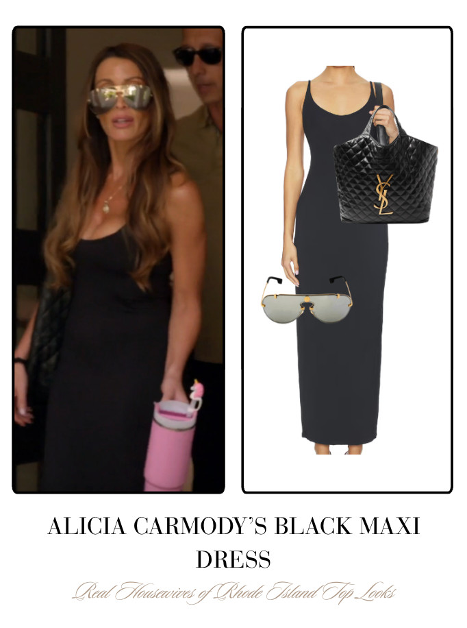 Alicia Carmody's Black Maxi Dress 

 