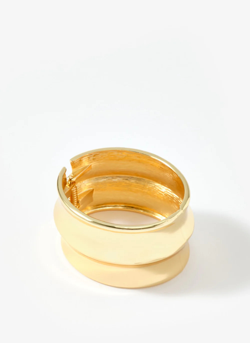 Gold Tone Statement Cuff Bracelet | Mint Velvet