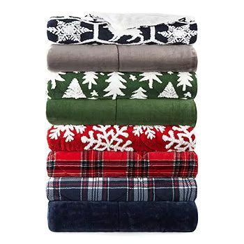 North Pole Trading Co. Mink To Sherpa Reversible Throw | JCPenney