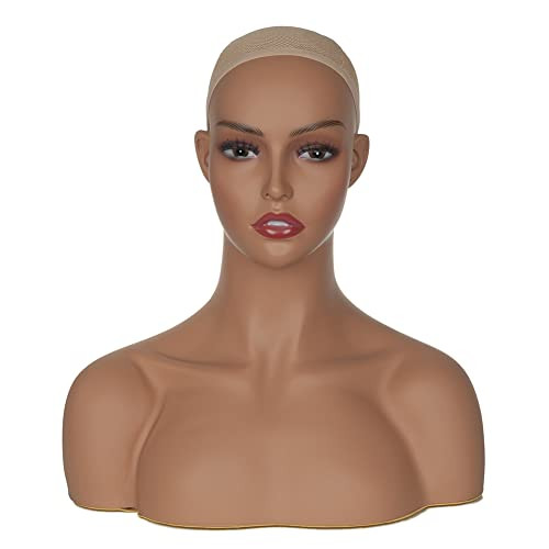 L7 Mannequin Mannequin Head with Shoulders for Display Manikin Head with Shoulder for Wig/Jewelry/Ma | Amazon (US)