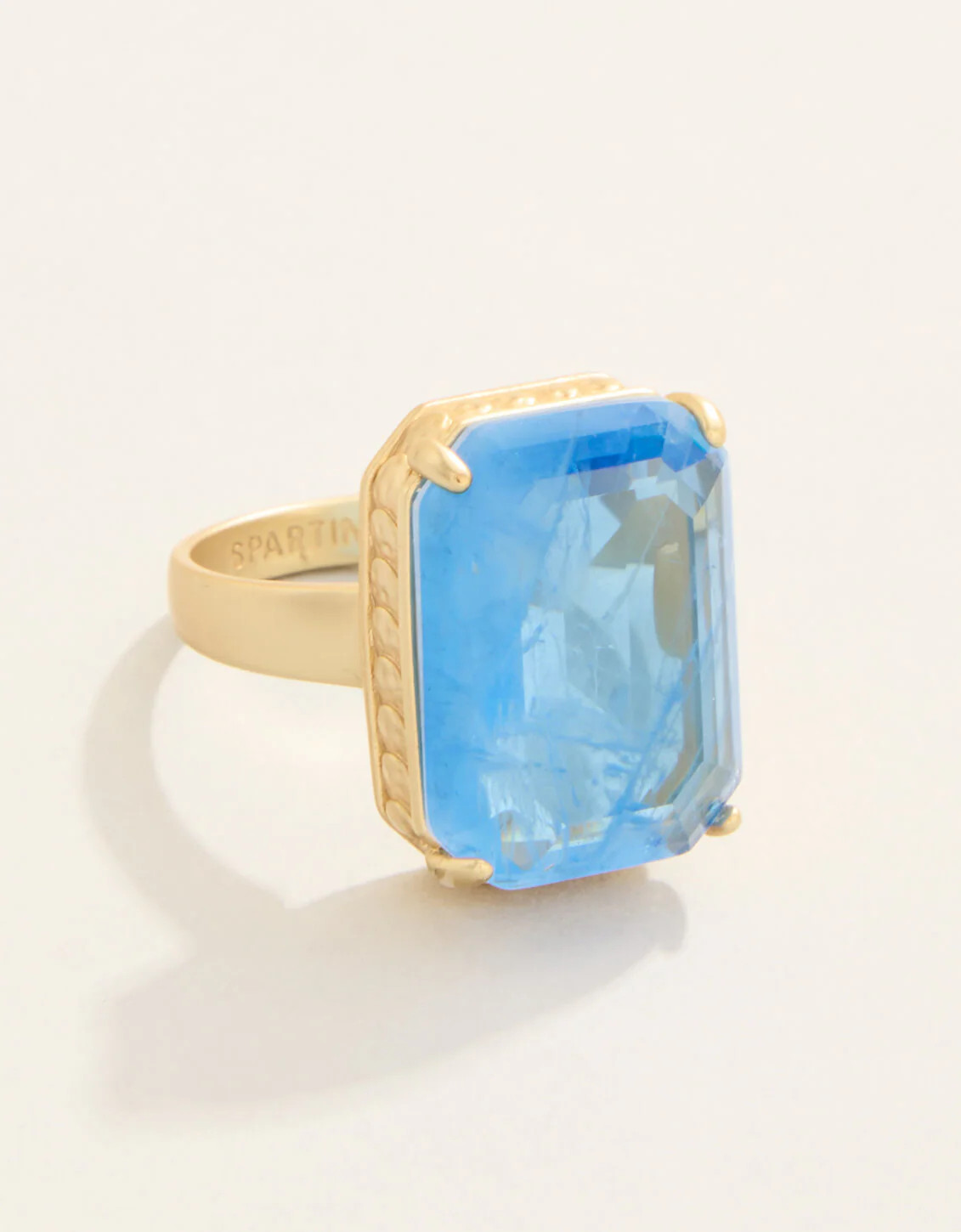 Naiad Rectangle Ring Blue | Spartina 449